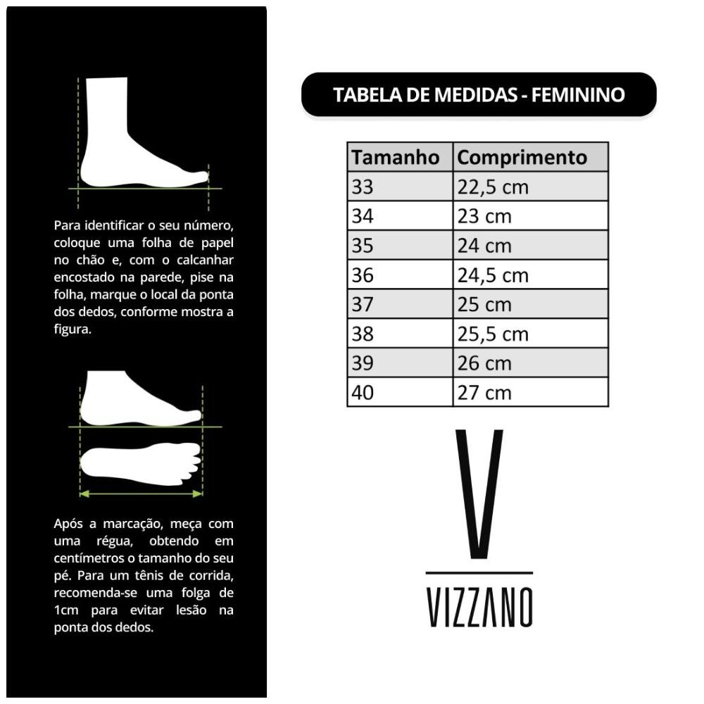 Tênis Vizzano Feminino Casual Pelica 1430.102 Multicores 6