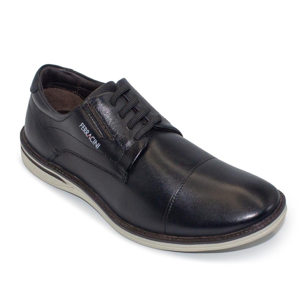 Sapato de Couro Ferracini Masculino Monterrey 3622-641 Preto 2