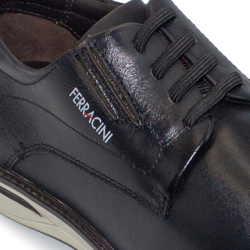 Sapato de Couro Ferracini Masculino Monterrey 3622-641 Preto 5