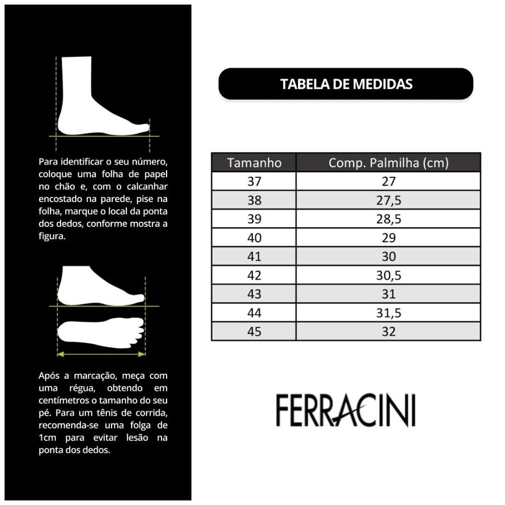 Sapato de Couro Ferracini Masculino Monterrey 3622-641 Preto 7