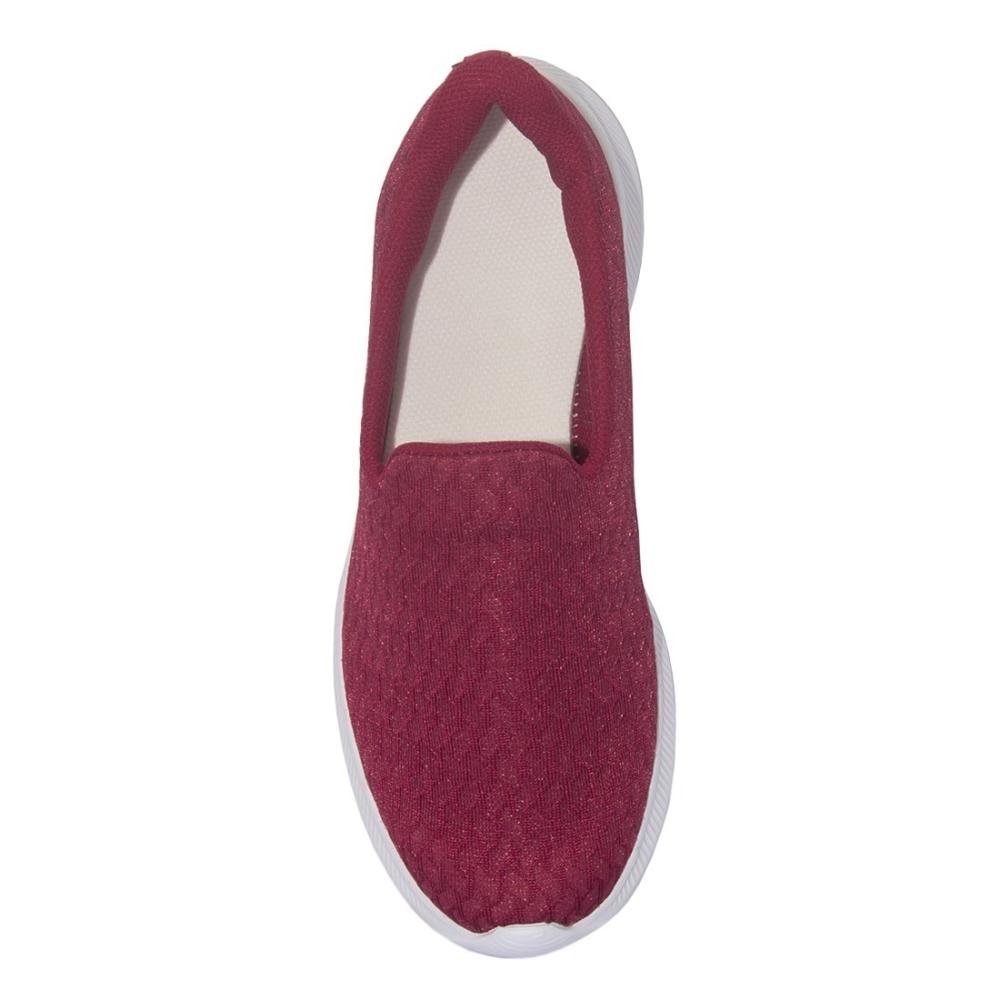 Tênis Rainha Slip On Feminino Wish Casual RA0362 Rosa 3