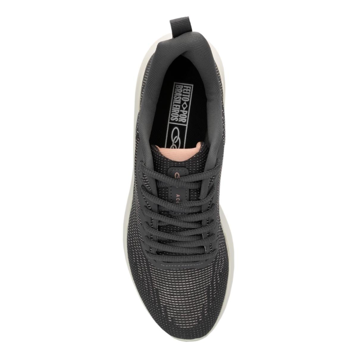 Tênis Olympikus Feminino Acqua Corrida Chumbo/Rosa 3