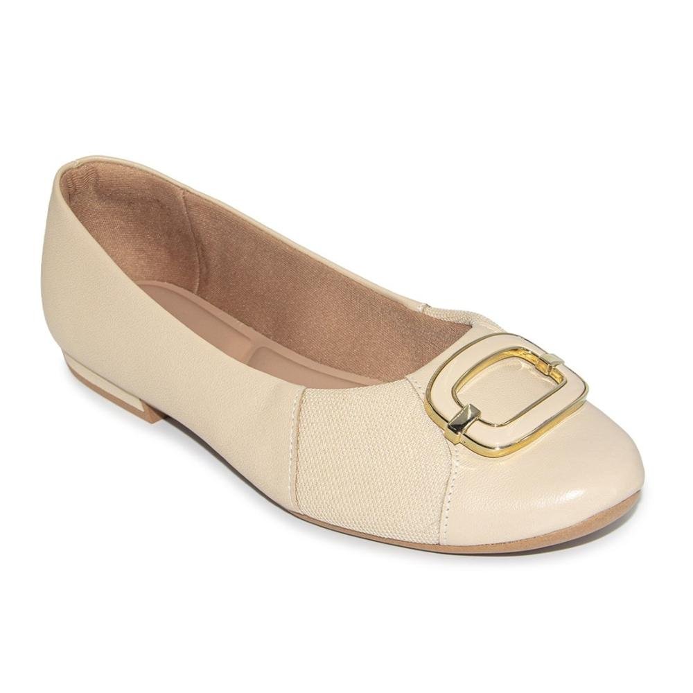 Sapatilha Usaflex Feminina Bloco Joanetes MM0104 Bege 2