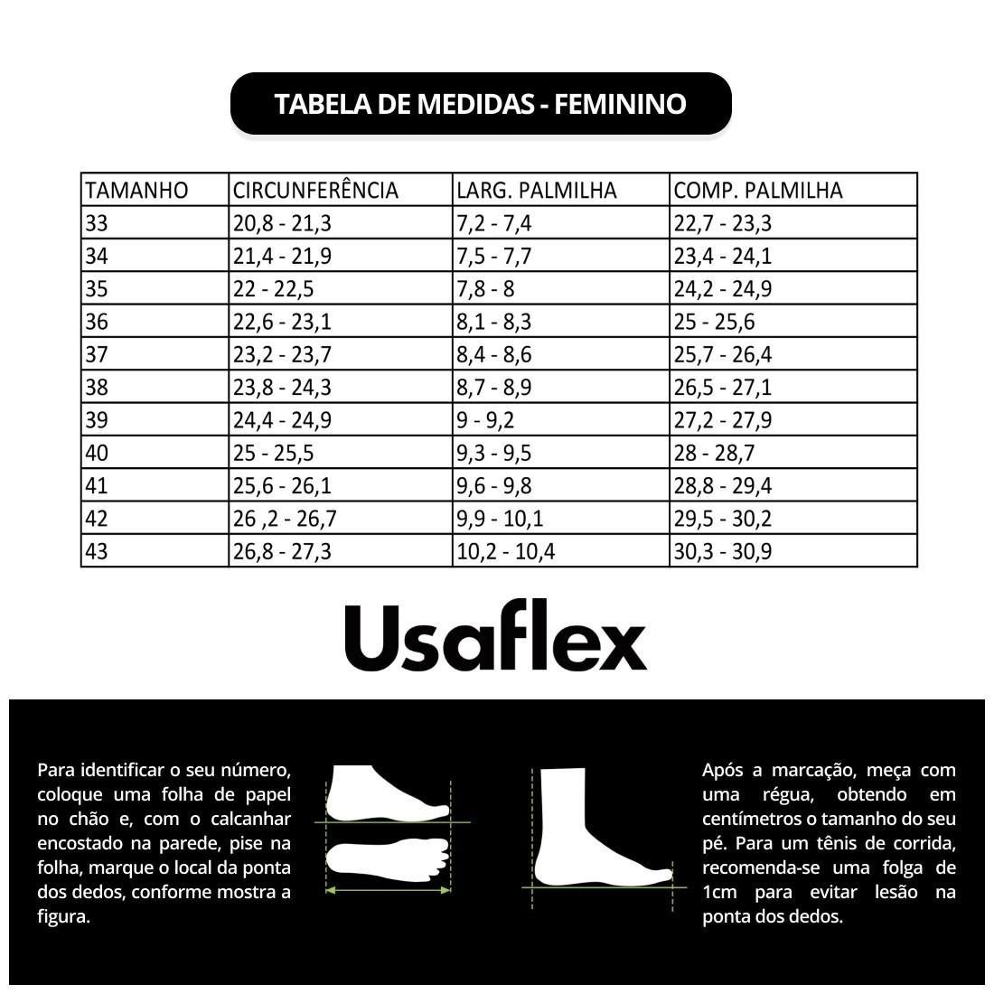Sandália Usaflex Feminina Salto Bloco Couro e Elástico Enfeite Casual MM1702 Preto 6