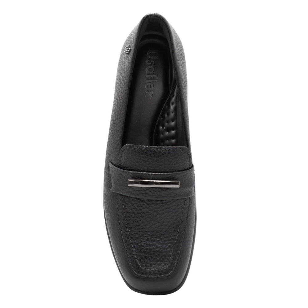 Loafer Usaflex Feminino Em Couro Casual AL3404 Branco 3