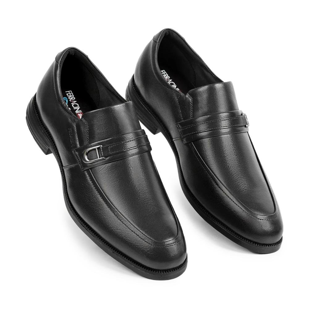 Sapato de Couro Ferracini Masculino Concept Fly 6527-691 Preto 2