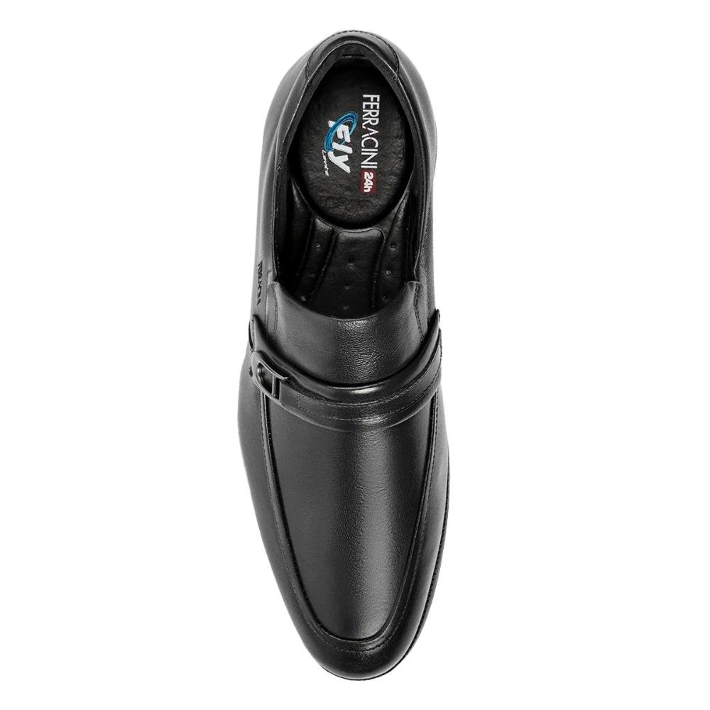Sapato de Couro Ferracini Masculino Concept Fly 6527-691 Preto 3