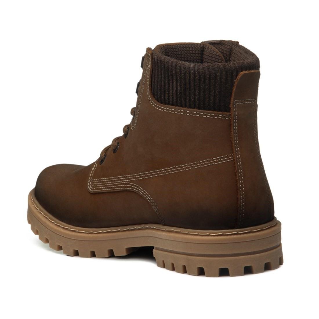 Bota Pegada Masculina Couro 181502 Marrom 4