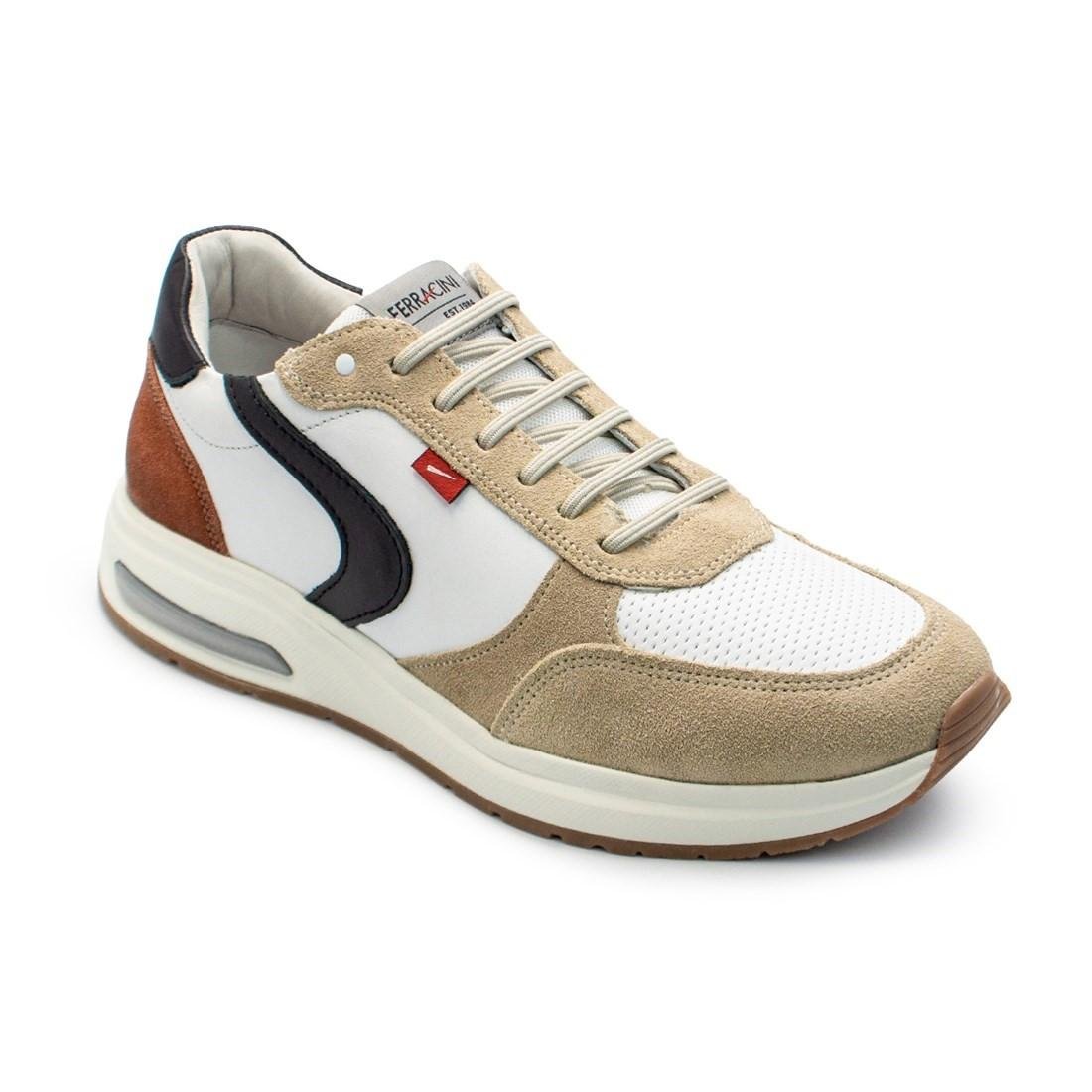 Sapatênis de Couro Ferracini Masculino Vyper 9581-572 Branco 2