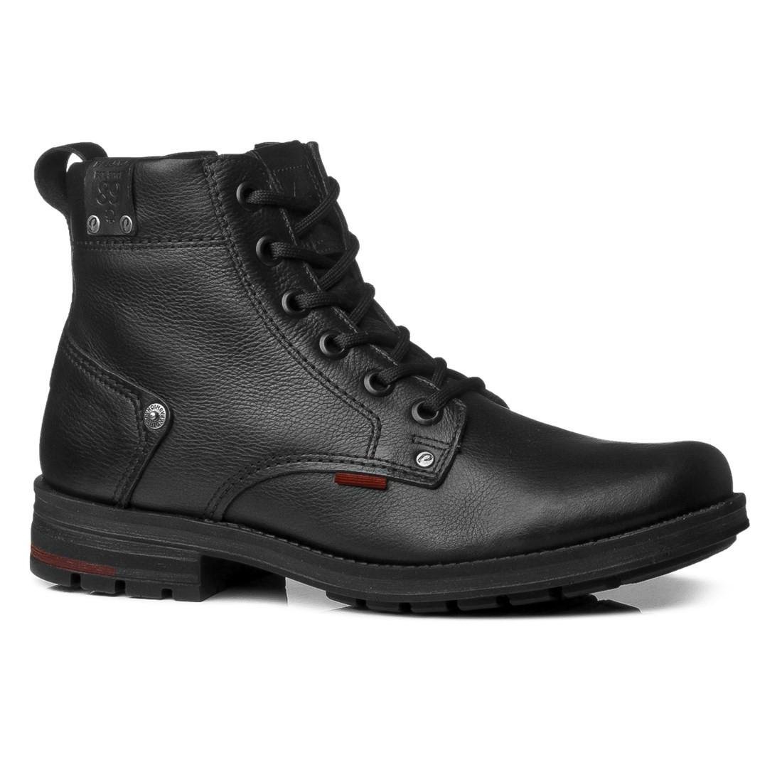 Bota Pegada Masculina Couro 181305 Preto 1