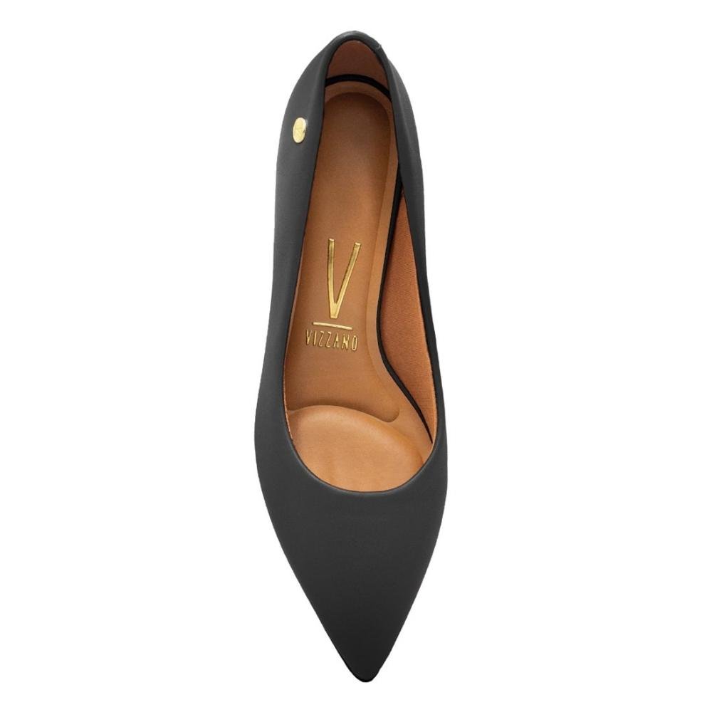 Scarpin Vizzano Feminino Salto Bloco Bico Fino 1220.315 Preto 3