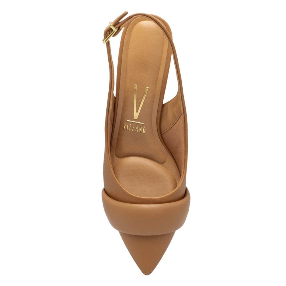 Sapato Vizzano Feminino Bico Fino Salto Bloco Casual 1220.365 Marrom 3