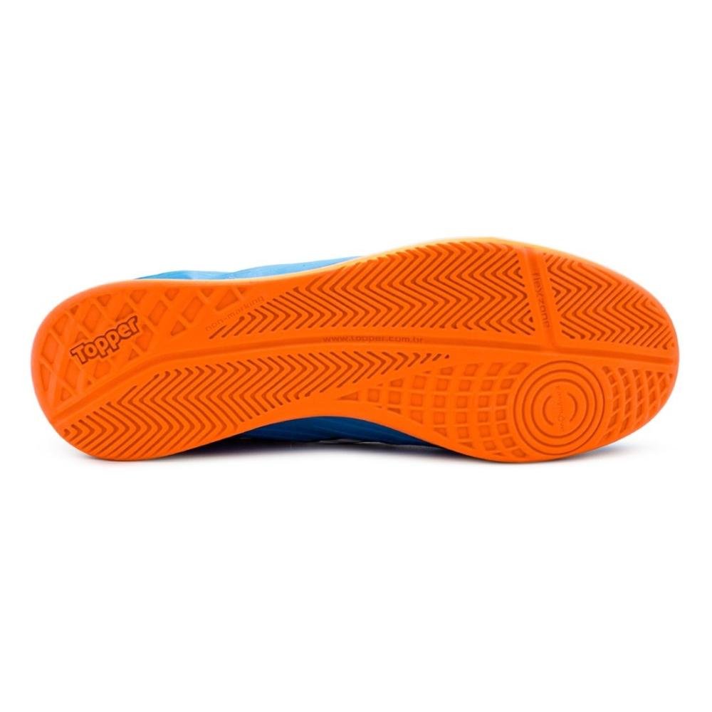 Chuteira Futsal Topper Forza III Azul 4