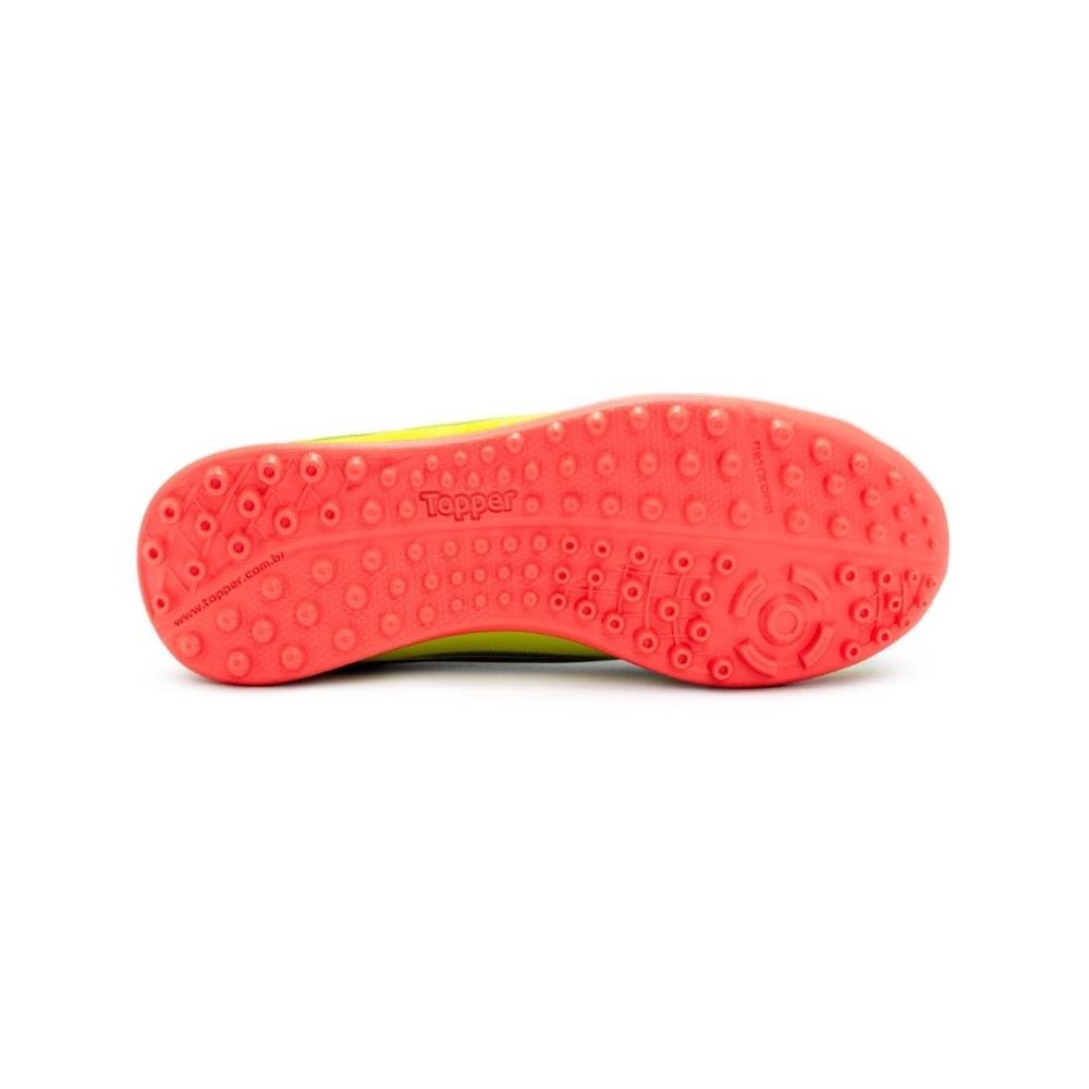 Chuteira Society Infantil Topper Slick V Amarelo 5