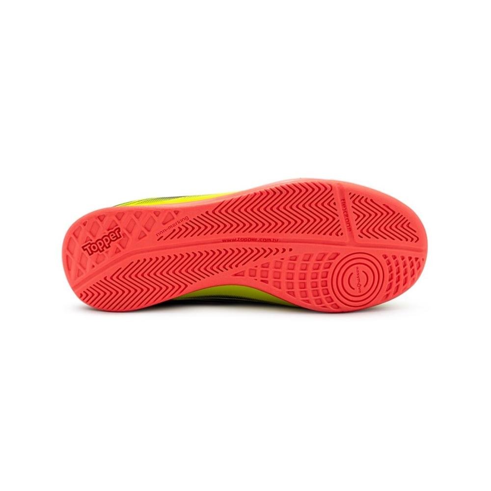 Chuteira Futsal Infantil Topper Slick V Amarelo 5