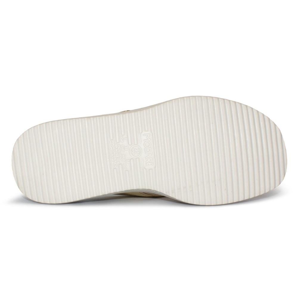 Tamanco Modare Feminino Metalizado Conforto Salto Anabela 7189.101 Dourado 5