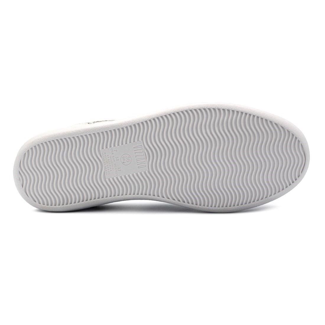 Tênis Vizzano Feminino Casual Pelica/Maxxi Gliter 1430.103 Branco 5