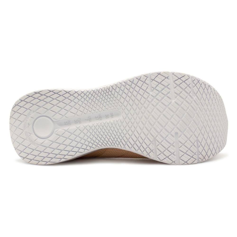 Tênis Comfortflex Feminino Walk Slip On Casual 24-48302 Bege 5