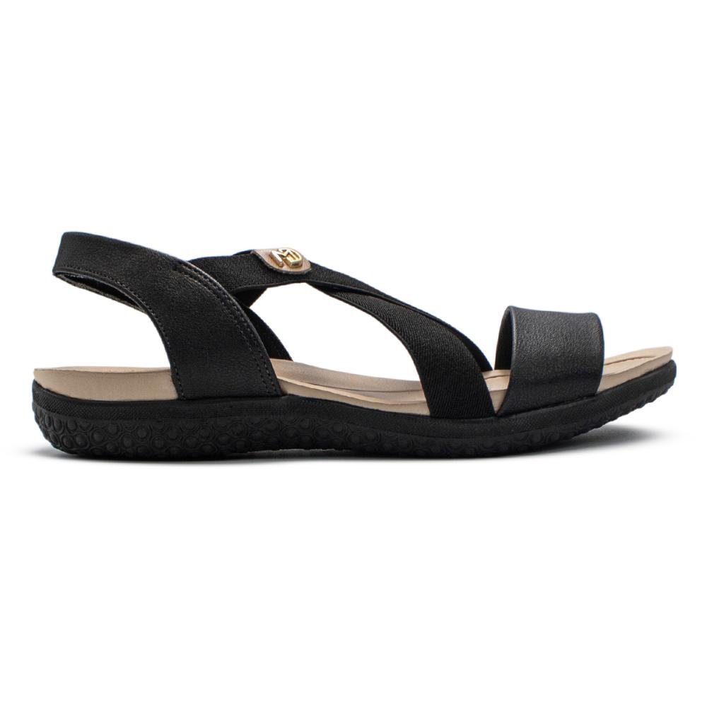 Sandália Modare Feminina Ultraconforto Elást Meer/Np Floa Nat/Np Sens Flex 7125.249 Preto 1