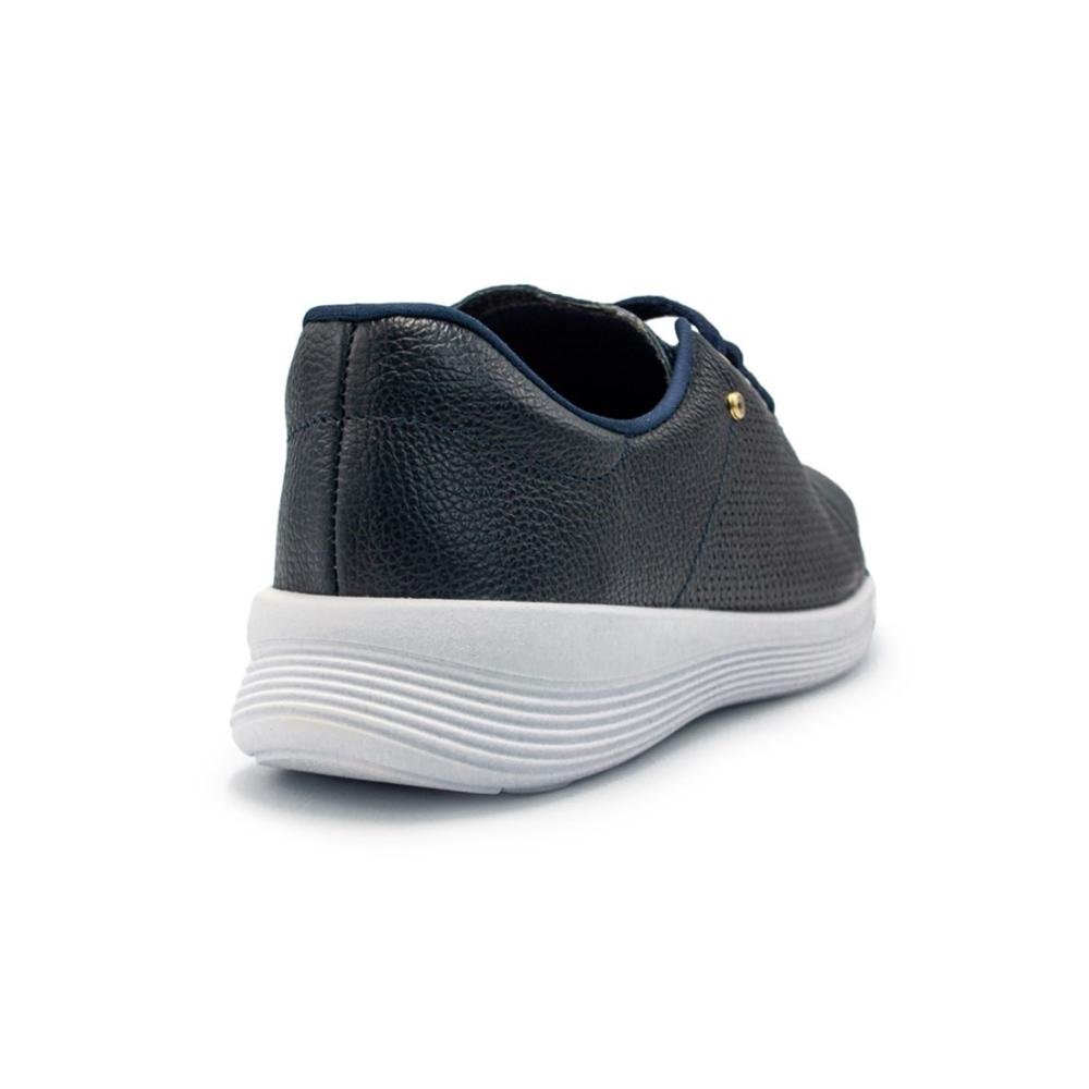 Tênis Usaflex Feminino Couro Conforto Casual UC0602 Azul 4