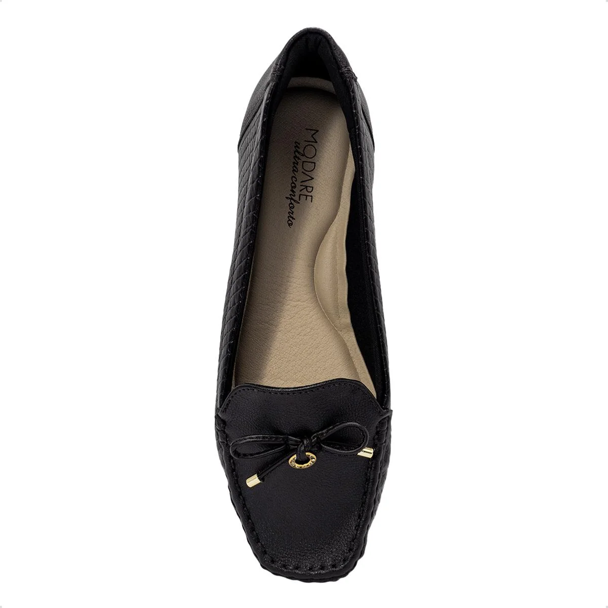 Mocassim Modare Feminino Napa Tresse Trentino/Napa Sense Flex 7035.646 Preto 3