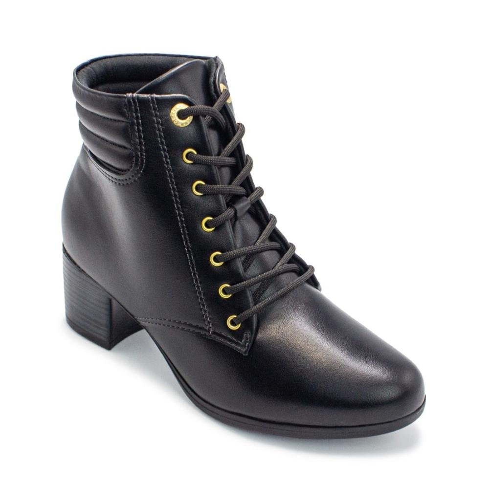 Bota Modare Feminina Napa Genebra/Pele Strech Salto Bloco 7072.103 Preto 2