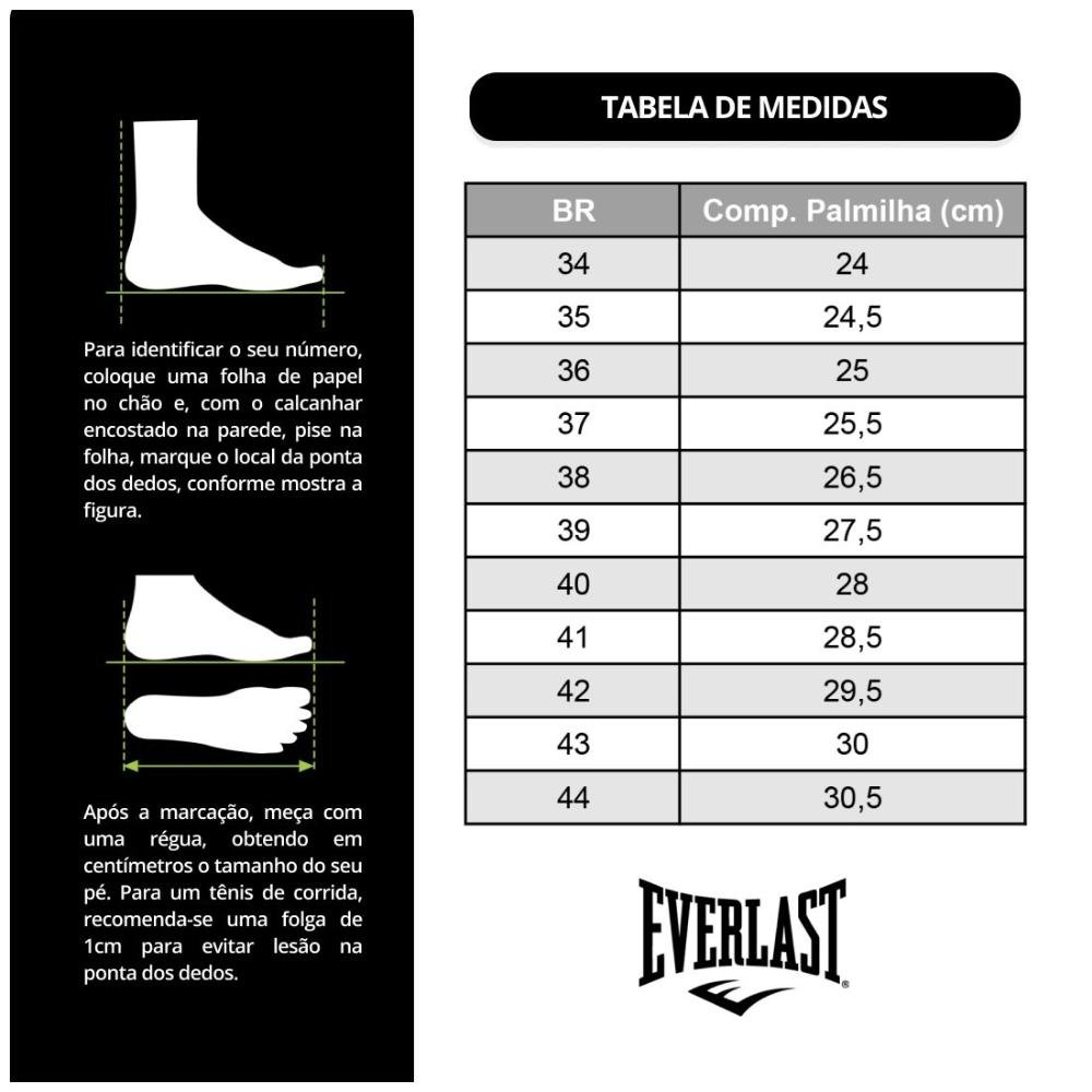 Tênis Everlast Unissex Split Treino SEUA181 Preto 7