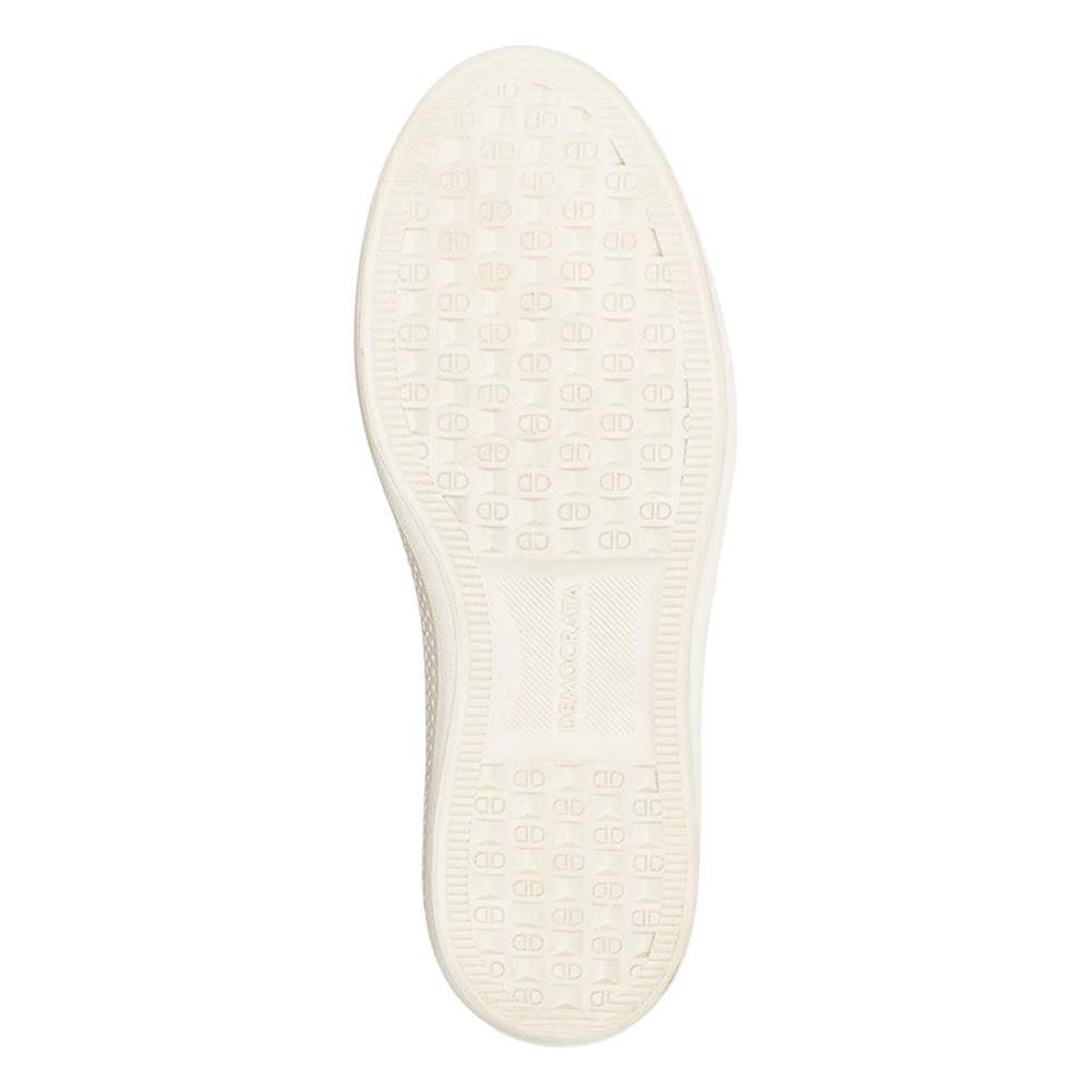 Tênis De Couro Democrata Masculino Slip On Denim Fender Elástico 290201 Marrom Escuro 4