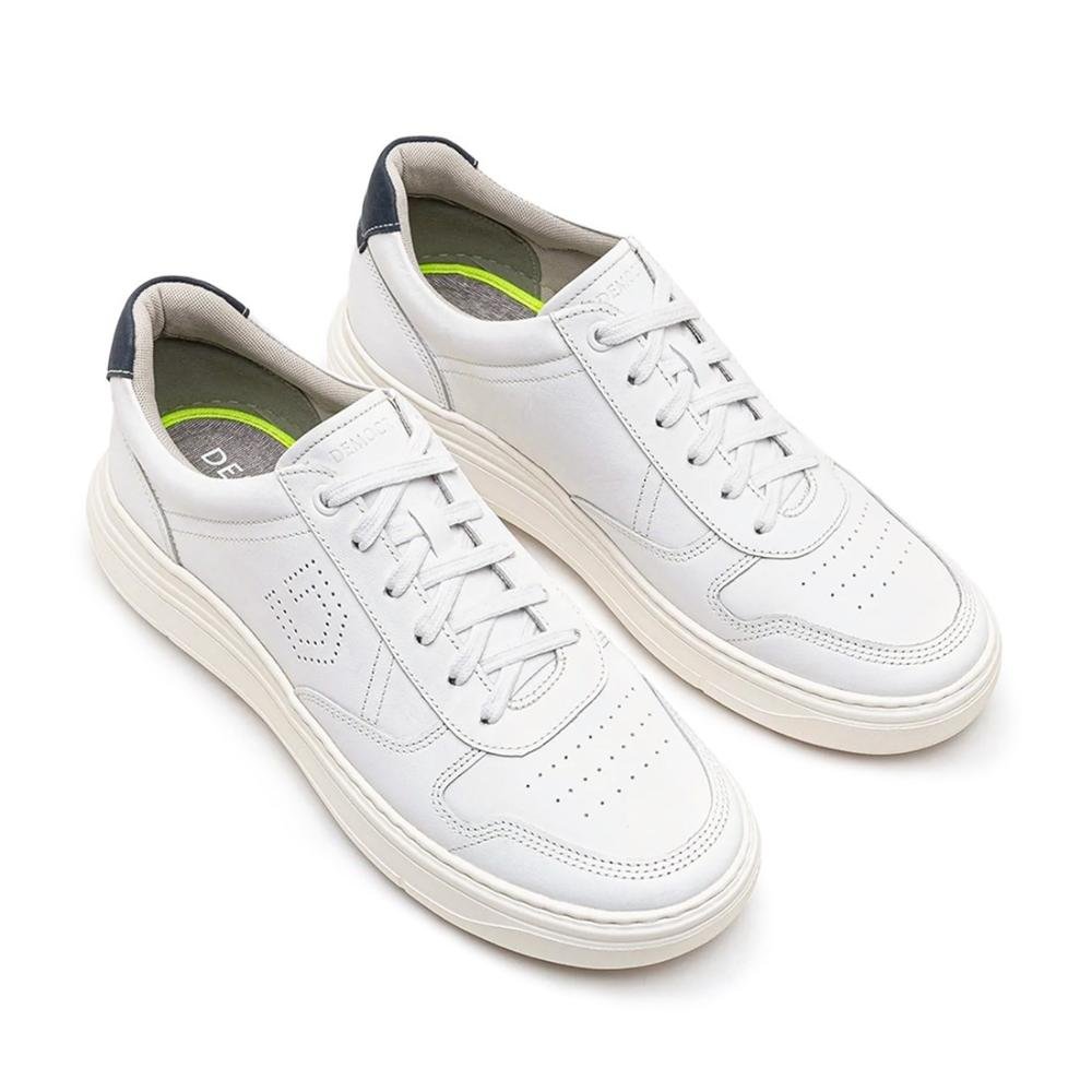 Tênis De Couro Democrata Masculino Denim Joe Ultra Light 526103 2