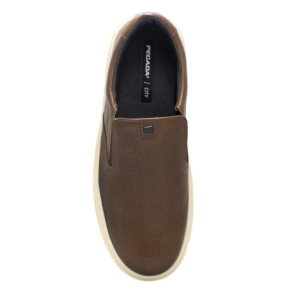 Sapatênis Pegada Slip On Couro e Elástico City 111504-03 3