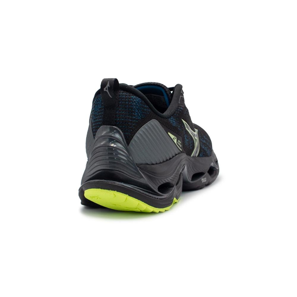 Tênis Mizuno Masculino Wave Stratos 2 Corrida Preto 4