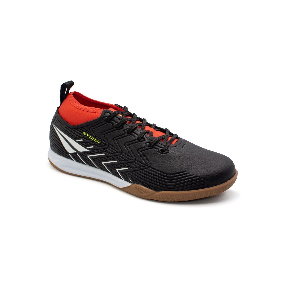 Chuteira Futsal Penalty Storm Kids Y-3 Preto e Vermelho 2