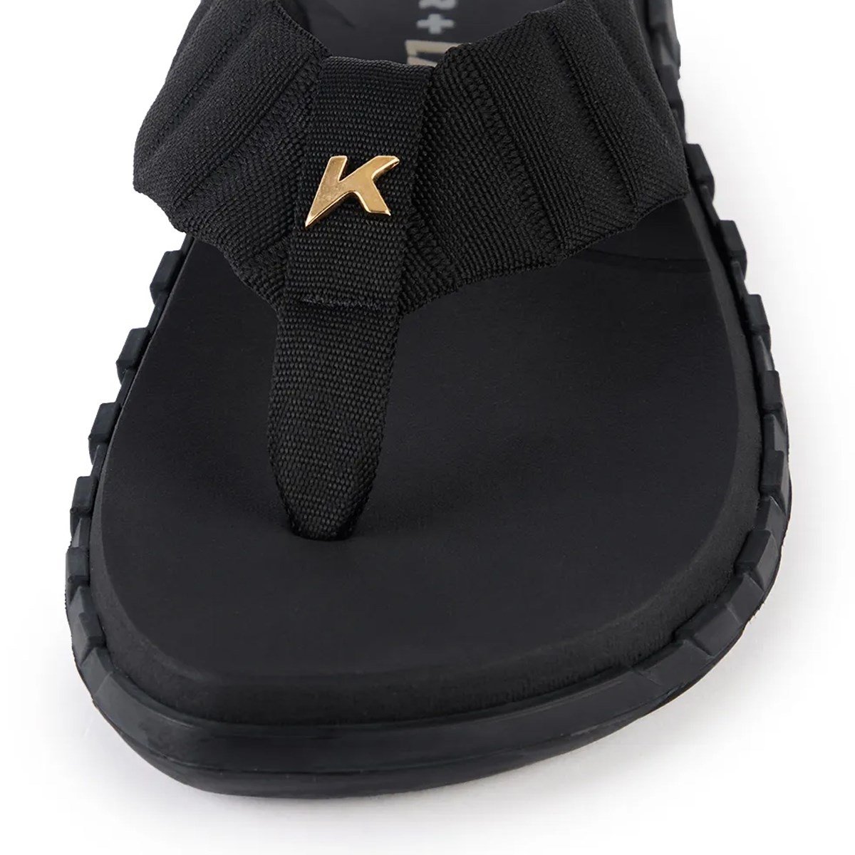Sandália Kenner Masculina Megah L7 Preto e Dourado 4