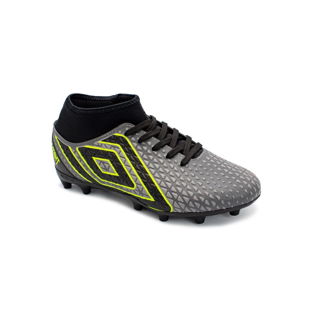 Chuteira Campo Umbro Mutant Jr Grafite e Verde 2