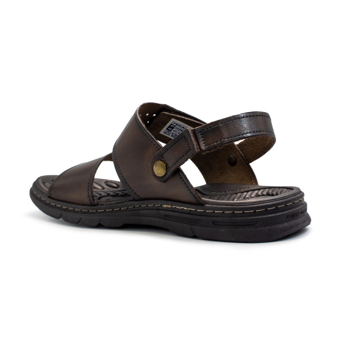 Sandália Pegada Masculina Couro 2 em 1 134203 Marrom 5