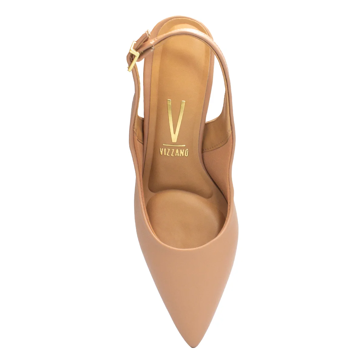 Scarpin Vizzano Feminino Pelica Slingback Salto Fino 1185.700 Bege 2