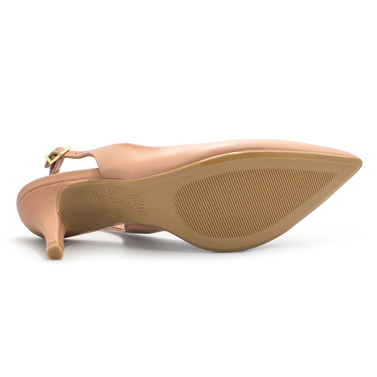 Scarpin Vizzano Feminino Pelica Slingback Salto Fino 1185.700 Bege 5