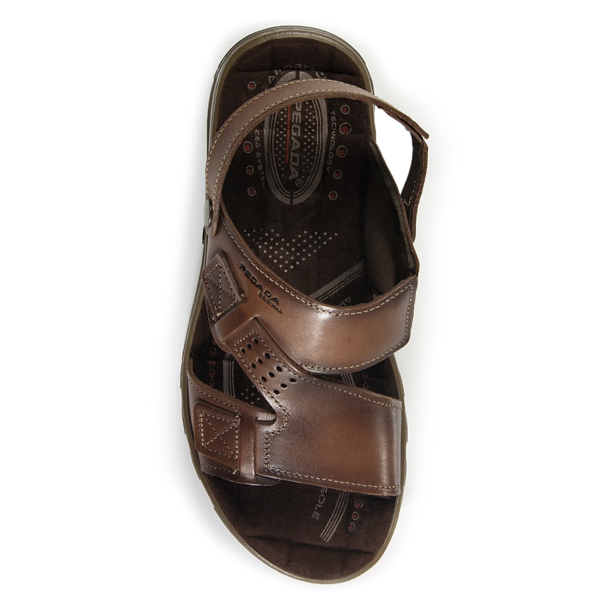 Sandália Pegada Masculina Couro 2 em 1 131662 Marrom 3