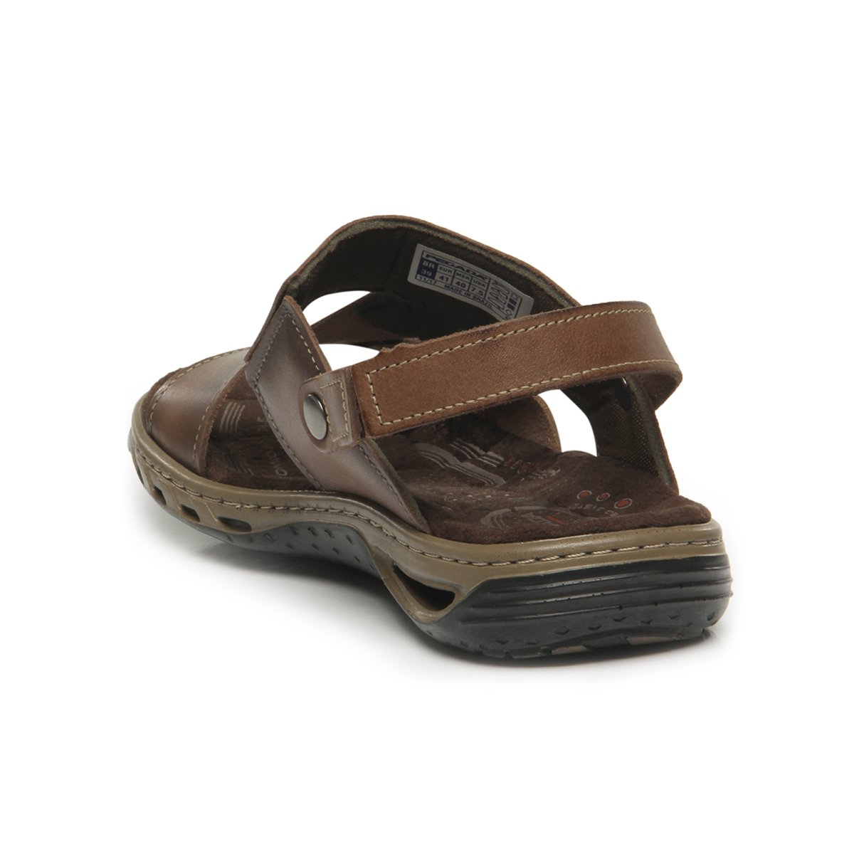 Sandália Pegada Masculina Couro 2 em 1 131662 Marrom 4