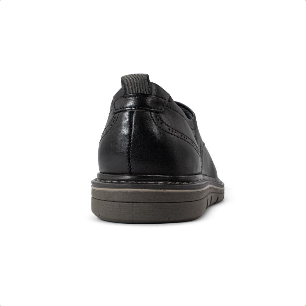 Sapato Social De Couro Democrata Metropolitan Jeff 604101 Preto/Marrom 4