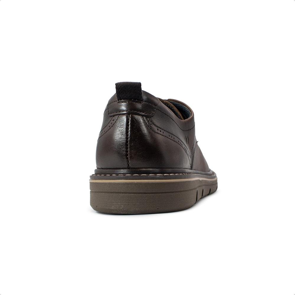 Sapato Social De Couro Democrata Metropolitan Jeff 604101 Marrom Claro 4