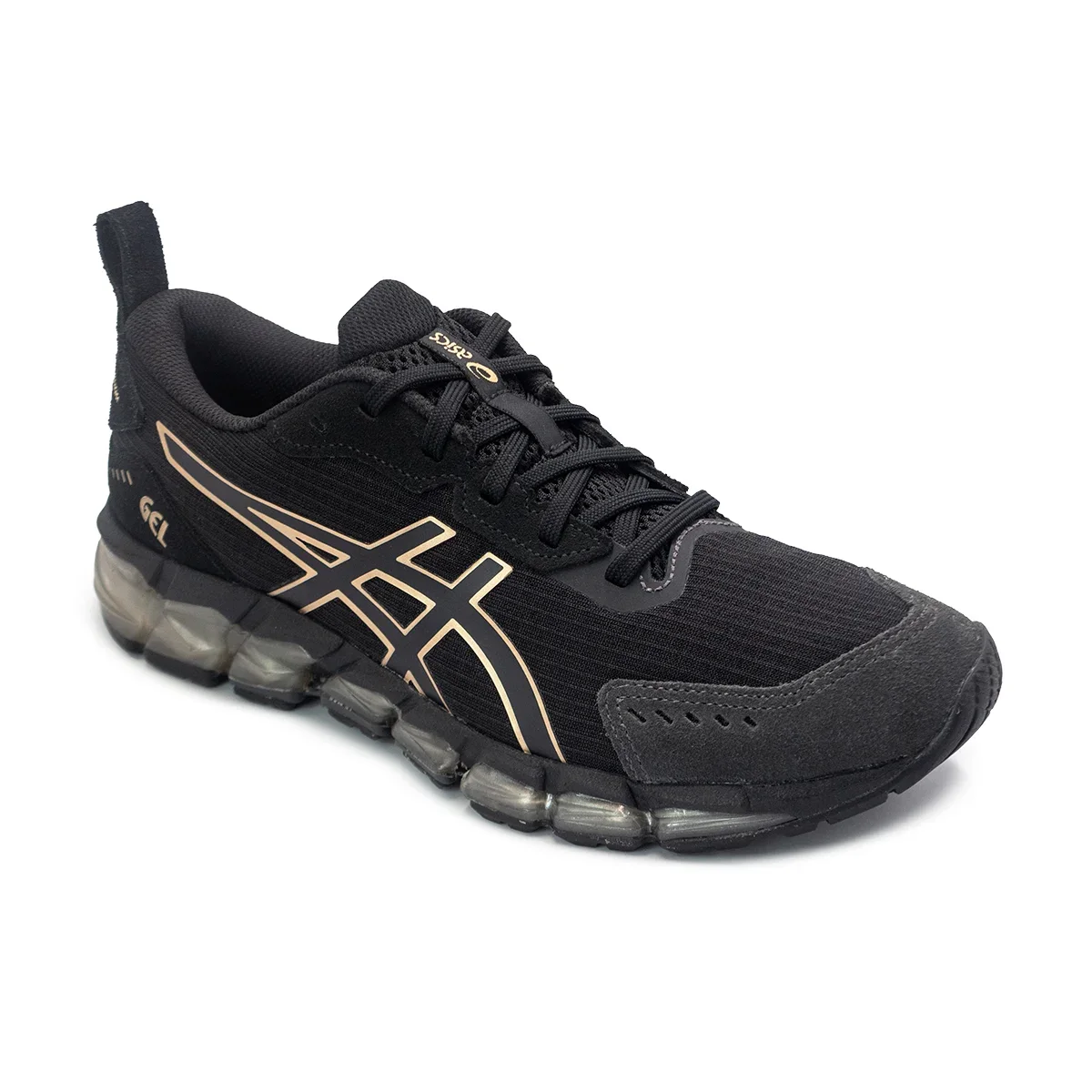 Tênis Asics Feminino Gel-Quantum 360 CTW Corrida Preto/Dourado 2