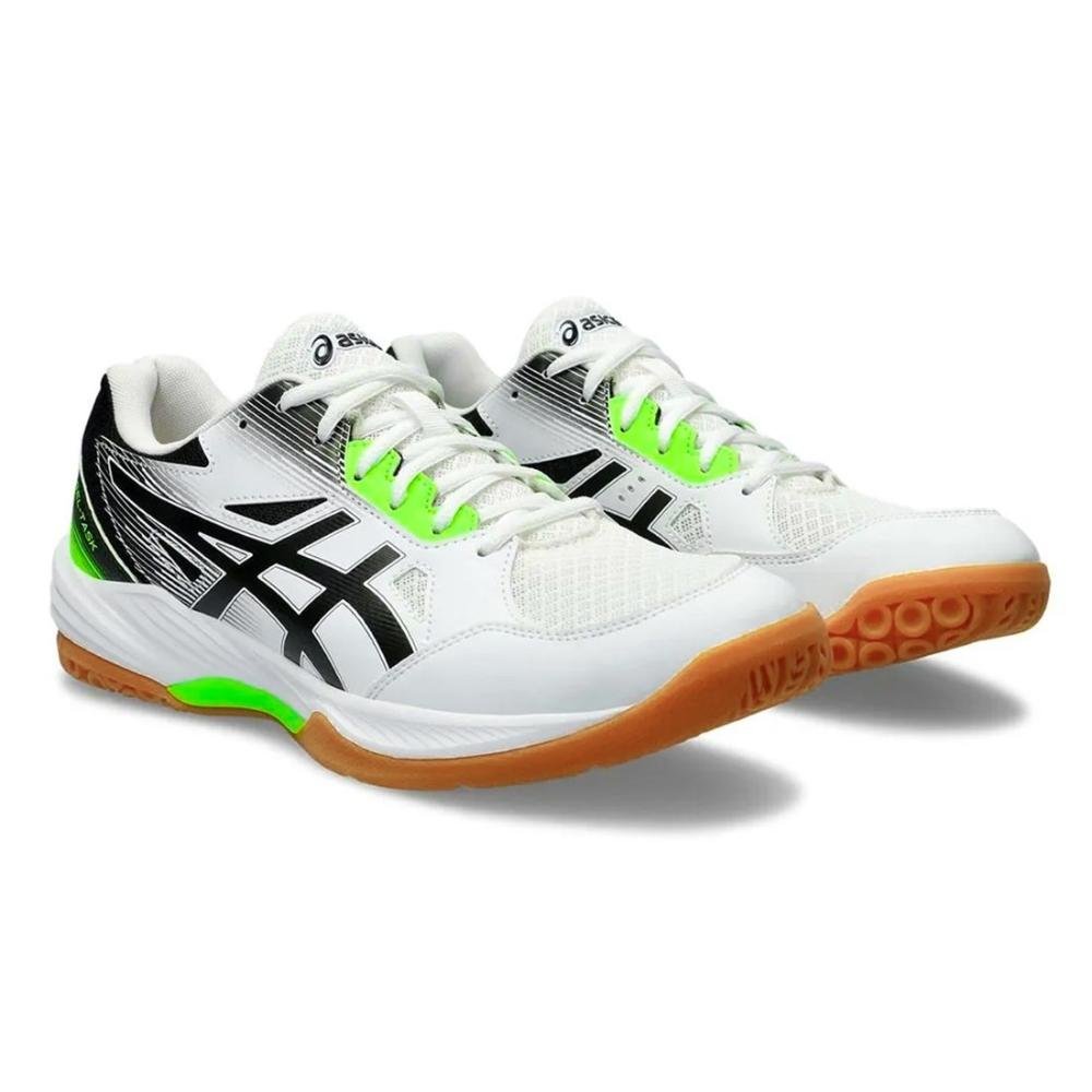 Tênis Asics Masculino Gel-Task 3 Quadra Branco/Verde 2