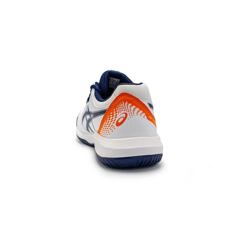 Tênis Asics Masculino Gel-Dedicate 8 Quadra Branco/Azul 4