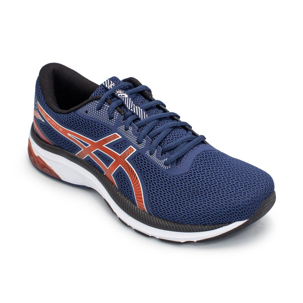 Tênis Asics Masculino Gel-Sparta 2 Corrida Azul/Vermelho 2