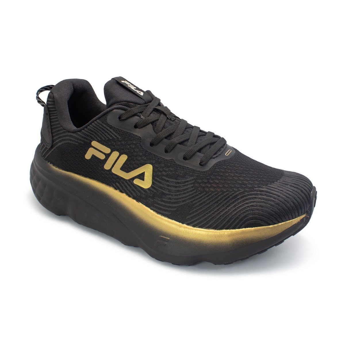 Tênis Fila Masculino Maxximus Corrida Preto/Dourado 2