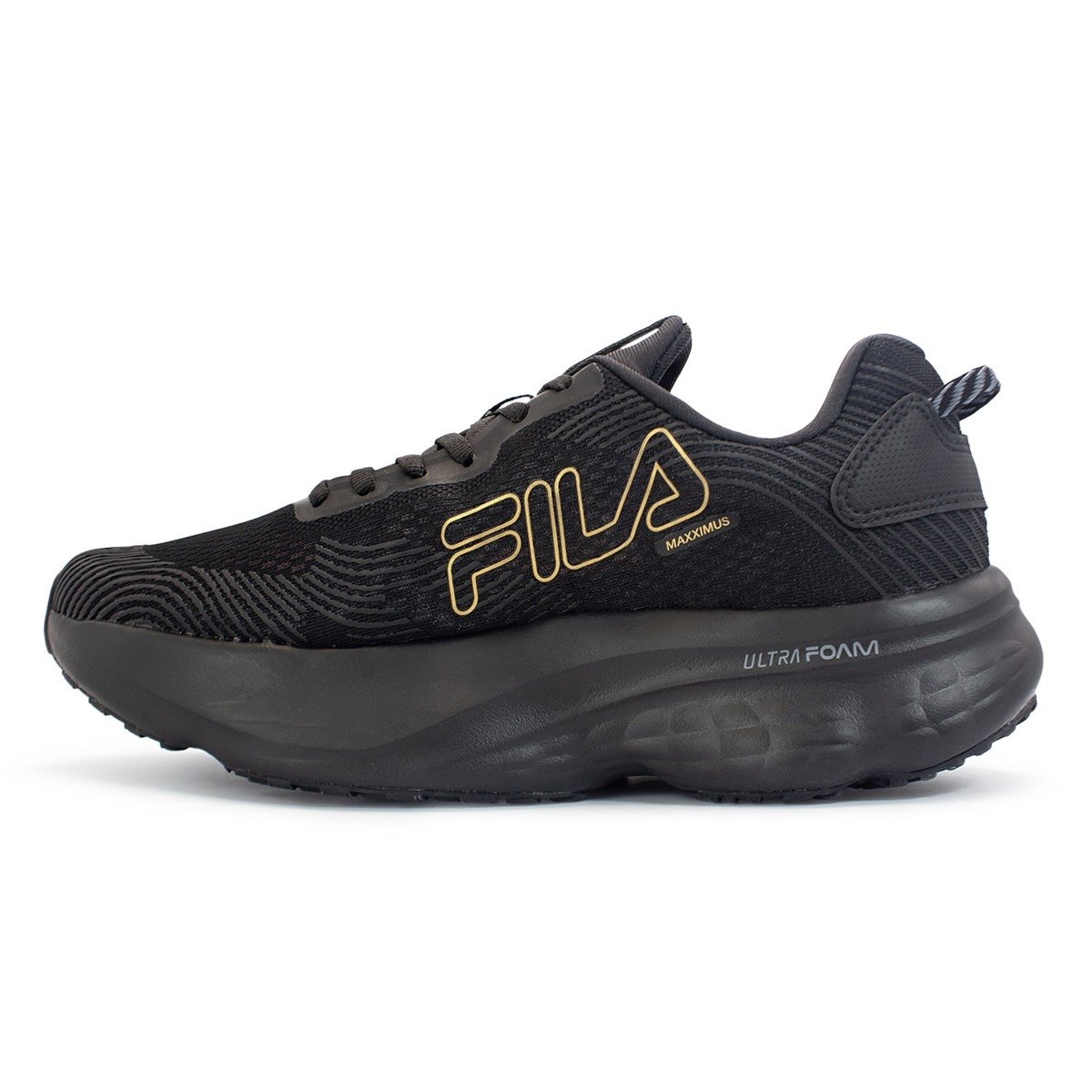 Tênis Fila Masculino Maxximus Corrida Preto/Dourado 4