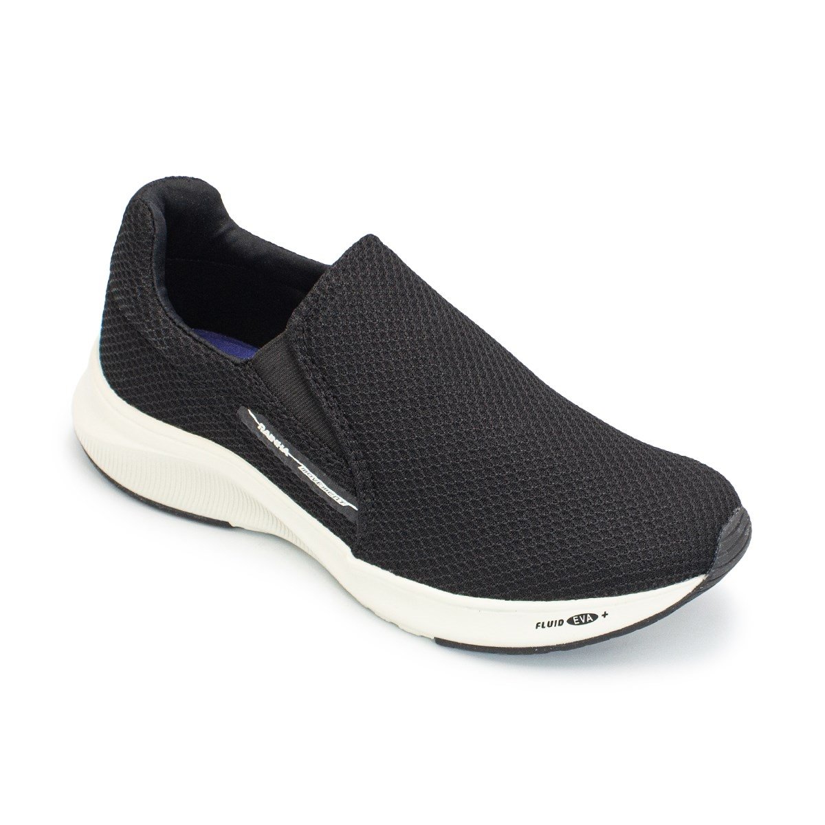 Tênis Rainha Masculino Slip On Back II Casual Preto/Bege 2