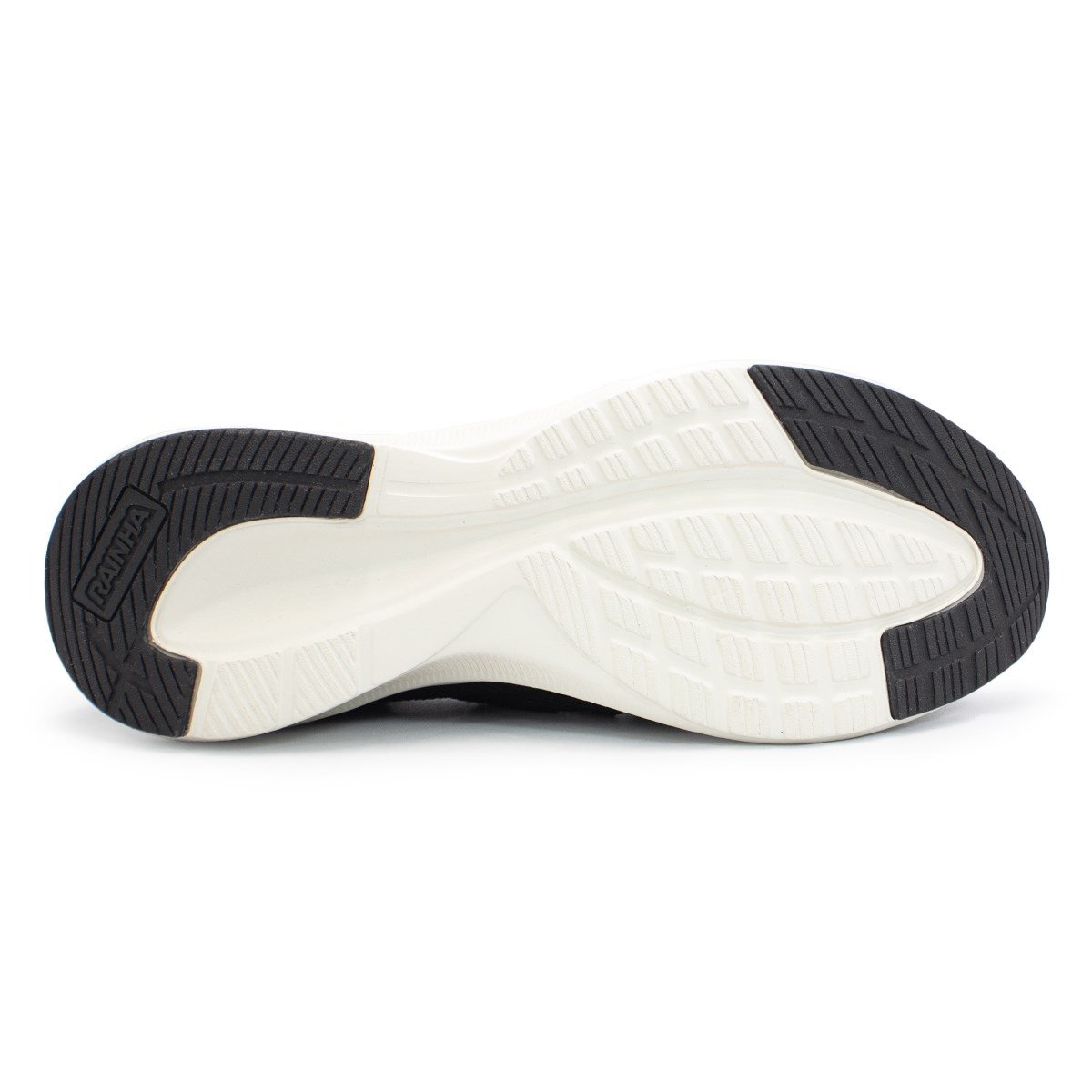 Tênis Rainha Masculino Slip On Back II Casual Preto/Bege 5