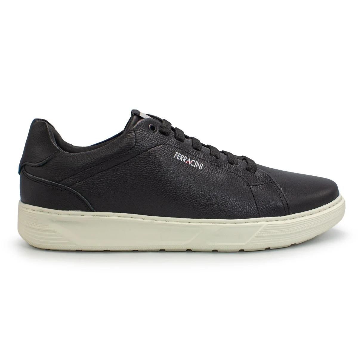 Tênis de Couro Ferracini Masculino Sense 7781 Preto 1